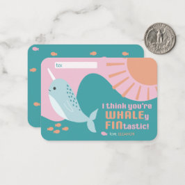Whaley Finstastic - Klassenraum Valentine Mitteilungskarte