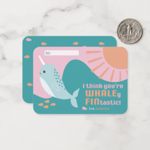 Whaley Finstastic - Klassenzimmer Valentinstag Mitteilungskarte