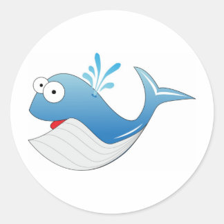 Whalprodukte Runder Aufkleber