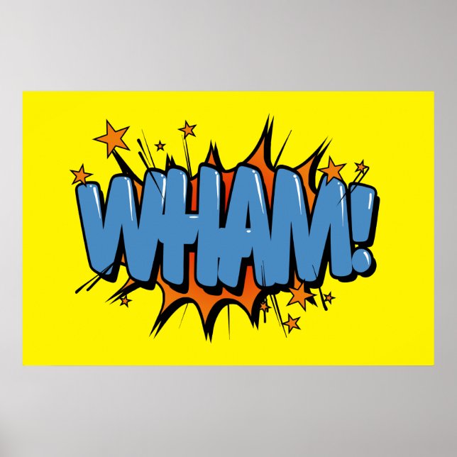Wham - Comic-Zeichen / Poster (Vorne)