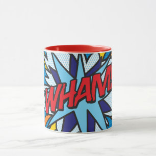 WHAM Fun Retro Comic Pop Kunst Tasse