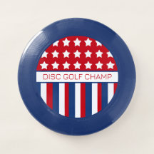 Disque personnalisé rouge, blanc et bleu Golf Fris