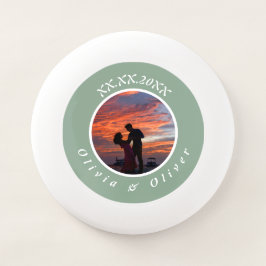 Wham-O Frisbee Mariage photo personnalisé monogramme Wham-O Frisb