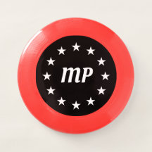 Nom du monogramme Étoiles blanches Personnalisées