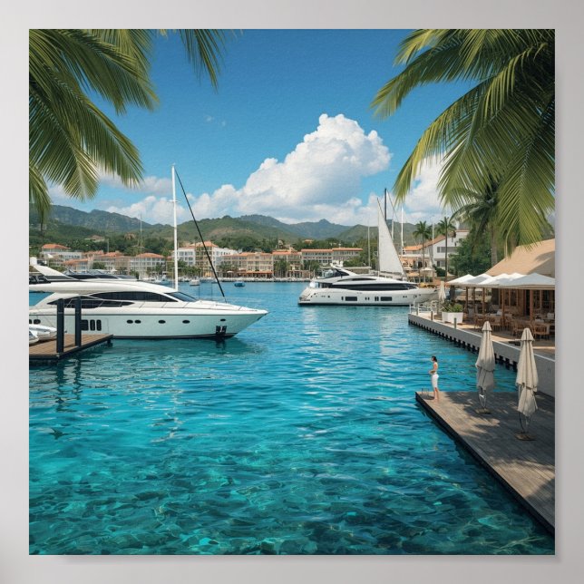 Wharfs of Yacht Haven Poster (Vorne)