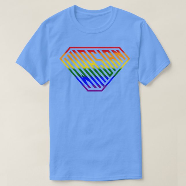 Whasian SuperEmpowered Shield Rainbow T-Shirt (Design vorne)