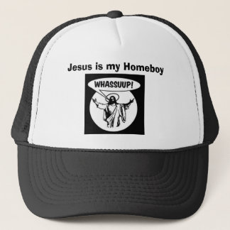 whassupjesus_lrg, Jesus ist mein Homeboy Truckerkappe