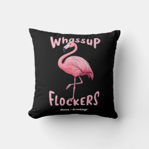Whassus Flockers Flamingo Design Ein erstaunliches Kissen