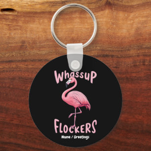 Whassus Flockers Flamingo Design Ein erstaunliches Schlüsselanhänger