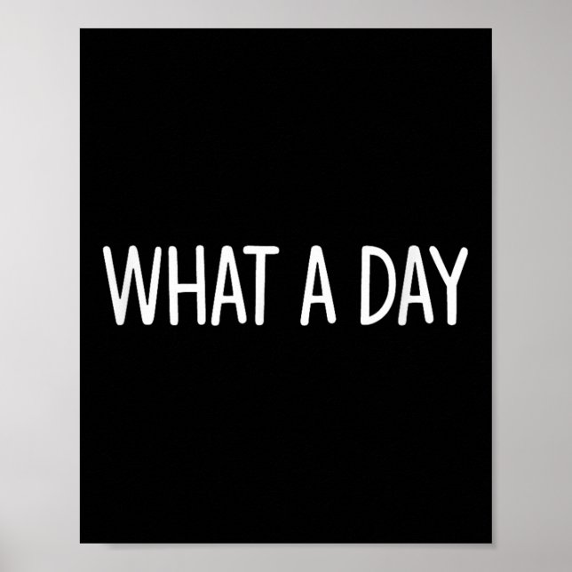 What A Day - Black V-neck , Uni-adults, Small, Sho Poster (Vorne)