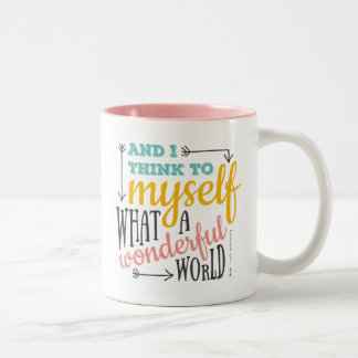 What a wonderful world, Zweifarbige Tasse