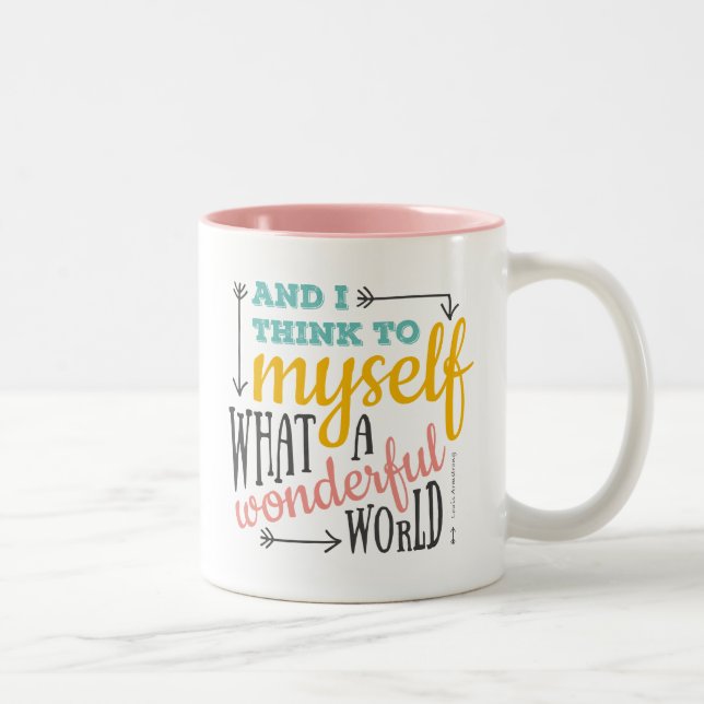 What a wonderful world, Zweifarbige Tasse (Rechts)