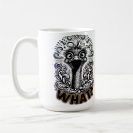 "What? Cute Ostrich" Mug Kaffeetasse