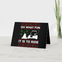 What fun it is to ride golf cart christmas