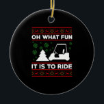 What fun it is to ride golf cart christmas keramik ornament<br><div class="desc">Oh,  was Spaß es ist zu reiten Golf Kart Weihnachten Golfspielen Golfer Golfer Golf,  Golfwagen,  Weihnachten, Matching, Familie, fröhliche Weihnachten, 2021, xmas, glücklich, neues Jahr, 2022 Weihnachten 2021 Matching Familie Pajamas</div>