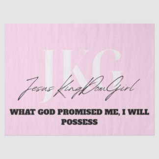 WHAT GOD PROMISED ME, I WILL POSSESS SEIDENPAPIER