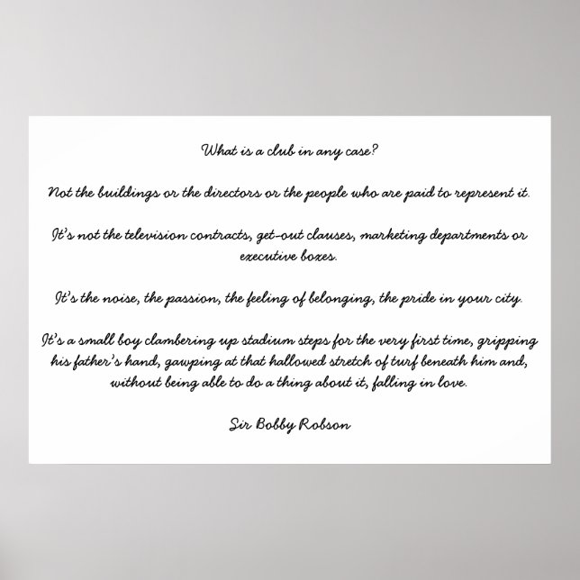 What is a club in any case poster (Vorne)