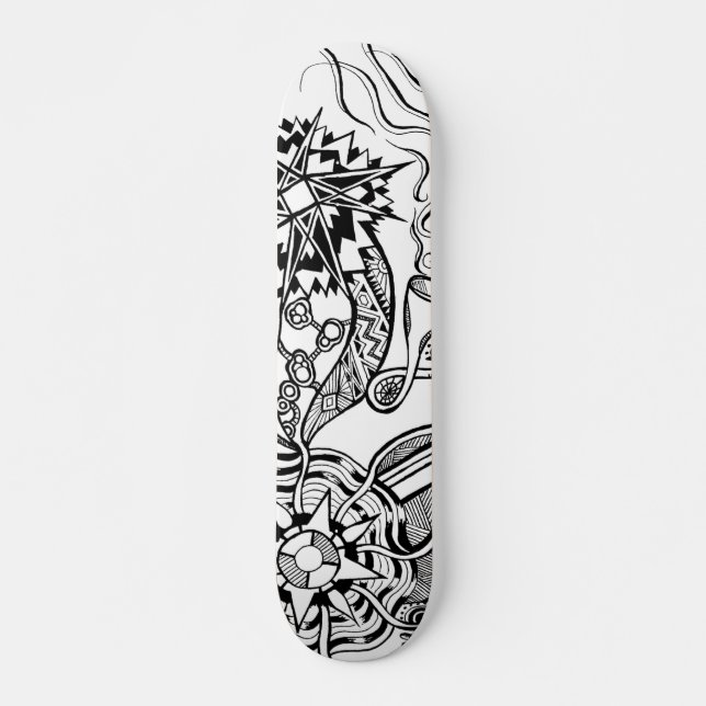 What is happening skateboard with doodle art (Vorne)