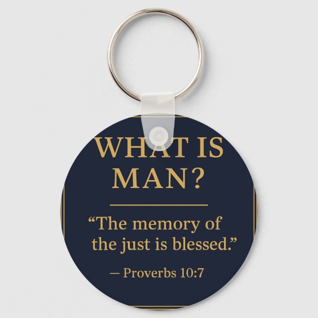 WHAT IS MAN – Bro Scott Memorial Acrylic Keychain Schlüsselanhänger (Vorderseite)