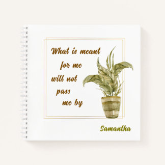 What is Meant for Me Spiral Notebook Notizbuch