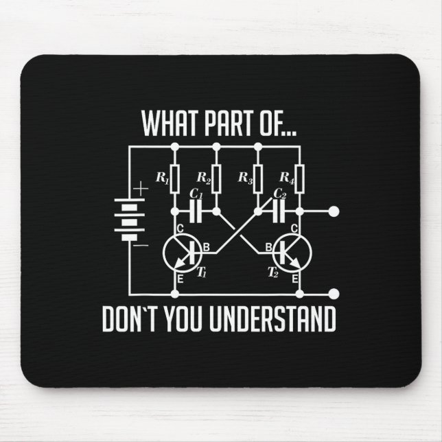 What Part Of Don't You Understand Engineer Gift  Mousepad (Vorne)