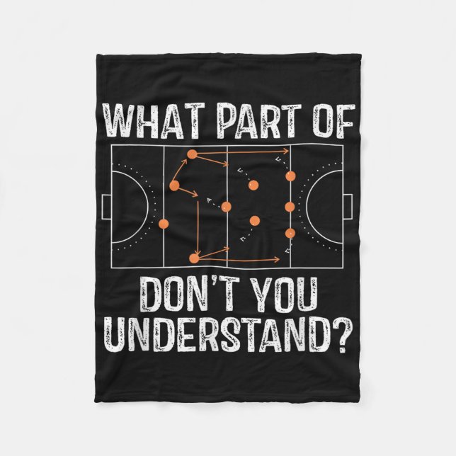 What Part Of Dont You Understand Field Hockey Coac Fleecedecke (Vorderseite)