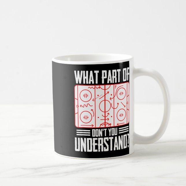 What Part Of Hockey Don't You Understand Ice Hocke Kaffeetasse (Rechts)