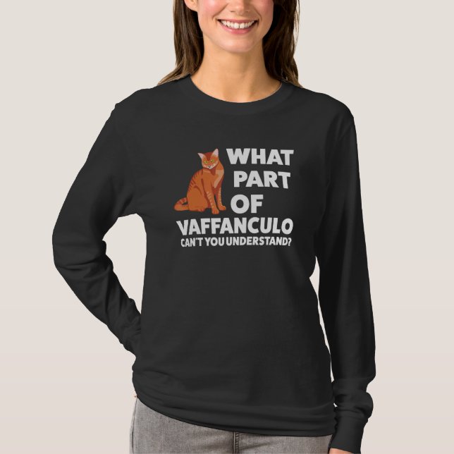 what part of vaffanculo Italian Italy vaffanculo T-Shirt (Vorderseite)
