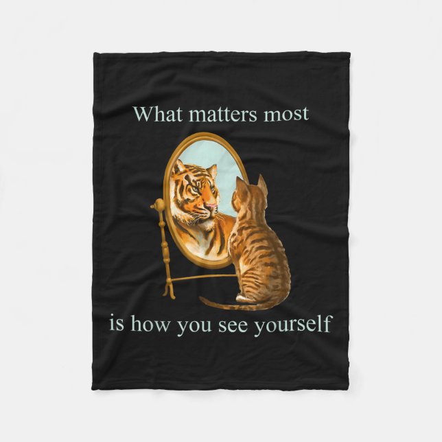 What S Most Is How You See Yourself Apparel  Fleecedecke (Vorderseite)