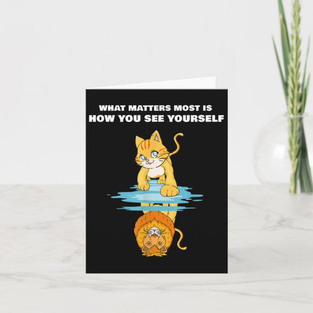 What S Most Is How You See Yourself Motivational L Karte (Vorderseite)