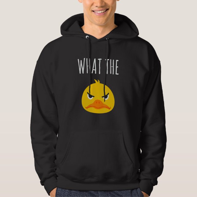 What The Duck Duck Morning Grouch Coffee Rubber Du Hoodie (Vorderseite)