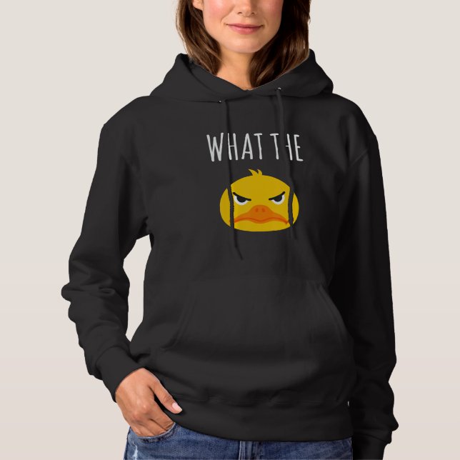 What The Duck Duck Morning Grouch Coffee Rubber Du Hoodie (Vorderseite)