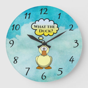 What the Duck? Wall Clock Große Wanduhr