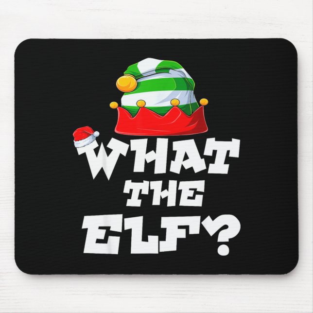 What The Elf _ Family Matching Christmas Group Paj Mousepad (Vorne)