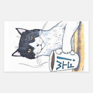 What The Feline grands autocollants