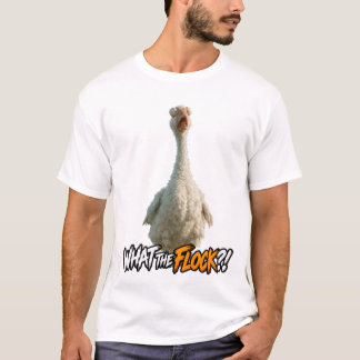 What the Flock?! – Funny Shocked Goose Design T-Shirt