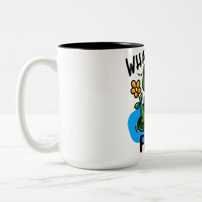 What the frog? zweifarbige tasse (Links)