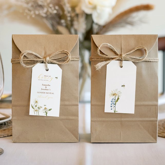 What Will Baby Be Gender Reveal Geschenkanhänger (What Will Baby Be Gender Reveal Favor Tags)