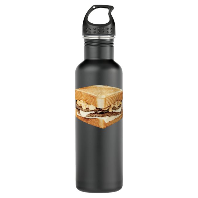 Whataburger Patty Melt Edelstahlflasche (Vorderseite)