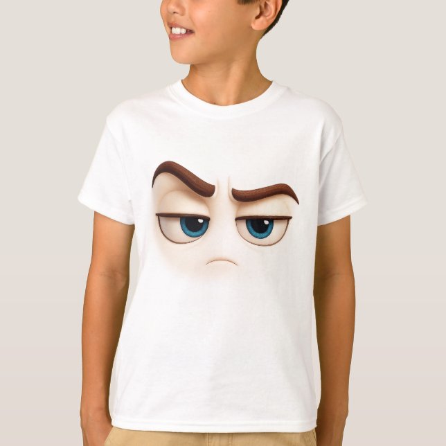 Whatever… grumpy blue eyed face teen attitude T-Shirt (Vorderseite)