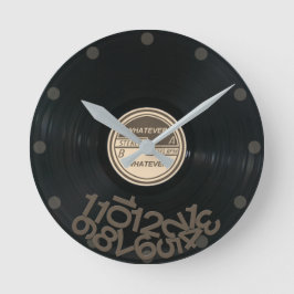 WHATEVER Record Album Runde Wanduhr