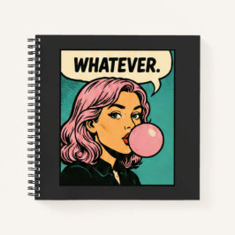 „Whatever“ Retro-Comic Notizbuch