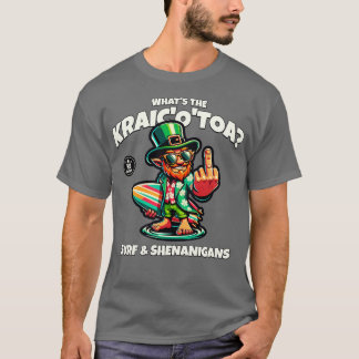 Whats the Craic Irish Surfing drôle design TShirt