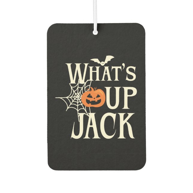 What's Up Jack Halloween Autolufterfrischer (Vorderseite)