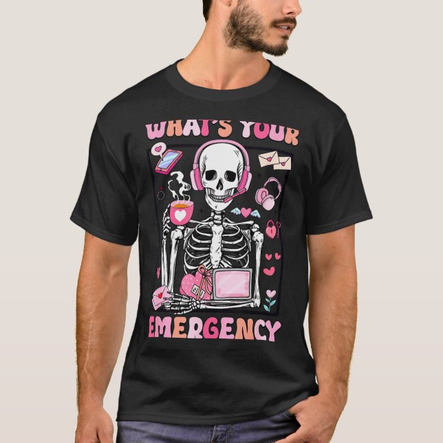 What's Your Emergency Valentines Day 911 Dispatche T-Shirt (Vorderseite)