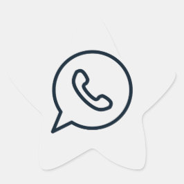 whatsapp-whats-whatsapp-icon  Stern-Aufkleber