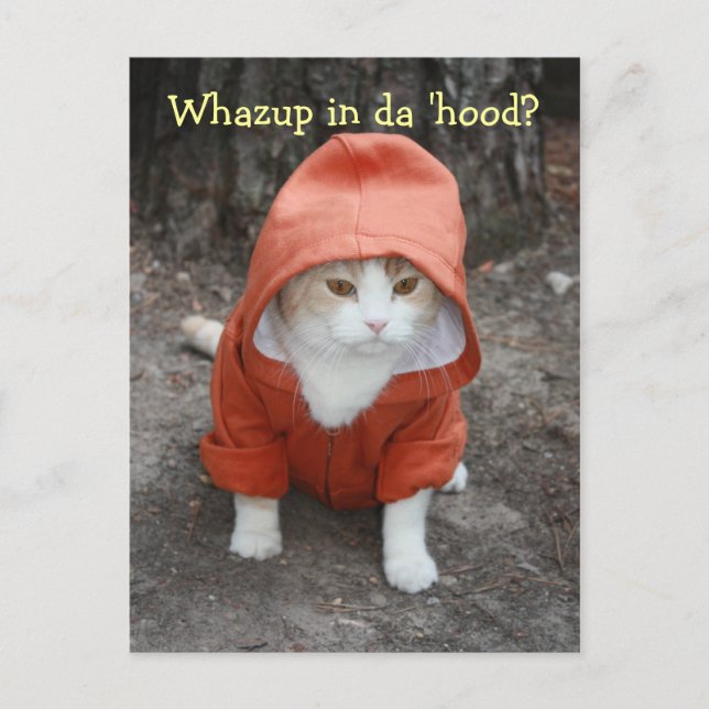 Whazup in da 'hood? postkarte (Vorderseite)