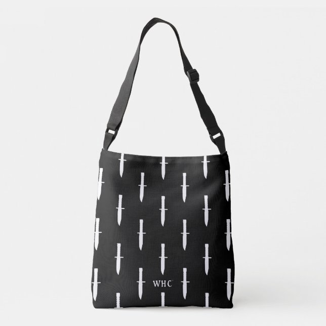 WHC - Dolch-Taschen-Tasche Tragetaschen Mit Langen Trägern (Rückseite)