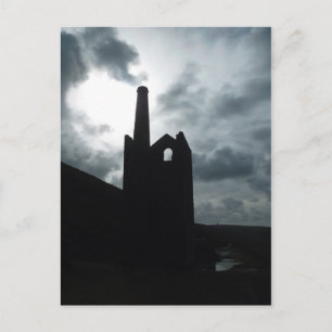 Wheal Coates Tin Mine Ruins Cornwall England Postkarte