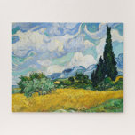 "WHEAT FELD with CYPRESSES" VON VAN GOGH AUF PUZZL<br><div class="desc">"WEIZELFELD MIT ZYPERN" VON VINCENT VAN GOGH AUF PUZZLE</div>